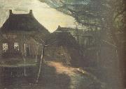 Vincent Van Gogh The Parsonage at Nuenen by Moonlight (nn04) oil painting picture wholesale